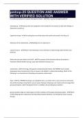 pmhnp-25 QUESTION AND ANSWER WITH VERIFIED SOLUTION