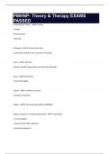 PMHNP- Theory & Therapy EXAMS PASSED