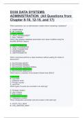 D330 DATA SYSTEMS ADMINISTRATION &lpar;All Questions from Chapter 8-10&comma; 12-15&comma; and 17&rpar;