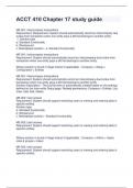 ACCT 410 Chapter 17 study guide