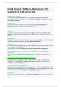 D338 Cloud Platform Solutions 127 Questions and Answers