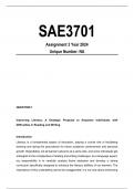 SAE3701 Assignment 3 Solutions 2024