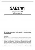 SAE3701 Assignment 3 Solutions 2024