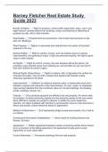 Barney Fletcher Real Estate Study Guide 2023&period;