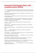 Powerplant FAA Question Bank &vert; with complete solution 2024&sol;25