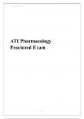 ATI Pharmacology Proctored Exam 2024/2025 LATEST AND REVISED ANSWERS,GRADED A+