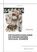 Samenvatting -  Psychopathologie & Financiering Sociaal Domein