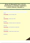 HUBS 191 EXAMS PACK &vert; QUESTIONS & ANSWERS &lpar;VERIFIED&rpar; &vert; LATEST UPDATE &vert; GRADED A&plus;
