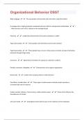 Organizational Behavior DSST 155 Questions with 100&percnt; Correct Answers &vert; Verified &vert; Latest Update