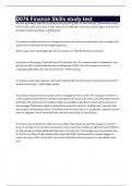 D076 Finance Skills study test