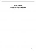 Strategisch Management &ndash; Complete Tentamensamenvatting