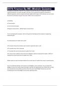 D076 Finance By ME &lpar;Module Quizzes&rpar;