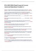 STA 2023&sol;2024 Final Exam 64 Correct Answered Questions Graded A&plus;