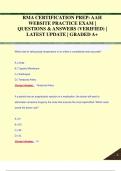 RMA CERTIFICATION PREP&colon; AAH  WEBSITE PRACTICE EXAM &vert;  QUESTIONS & ANSWERS &lpar;VERIFIED&rpar; &vert;  LATEST UPDATE &vert; GRADED A&plus;