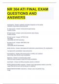 NR 304 ATI FINAL EXAM QUESTIONS AND ANSWERS