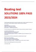 Boating test SOLUTIONS 100&percnt; PASS 2023&sol;2024
