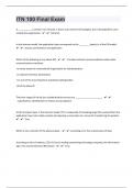 ITN 100|598 Final Exam |practice exam study guide Questions And Answers| Download To Pass|58 Pages