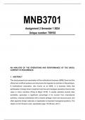 MNB3701 Assignment 2 Solutions Semester 1 2024
