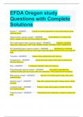 EFDA Oregon study Questions with Complete Solutions