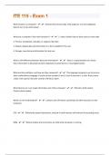 ITE 115 - Exam 1&vert;151 Questions with 100&percnt; Correct Answers &vert; Verified &vert; Updated 2024