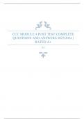 CCC MODULE 4 POST TEST COMPLETE QUESTIONS AND ANSWERS 2023&sol;2024 &vert; RATED A&plus;