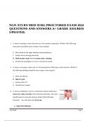 NGN ATI RN MED SURG PROCTORED EXAM 2024 QUESTIONS AND ANSWERS A+ GRADE ASSURED UPDATED.