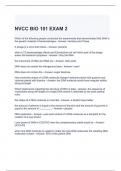 NVCC BIO 101 EXAM 2 QUESTIONS AND ANSWERS 2024