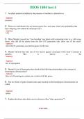 BIOS 1404 Test 4 (Latest 2024 / 2025) Questions & Answers with rationales
