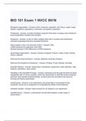 BIO 101 Exam 1 NVCC 061N QUESTIONS WITH CORRECT ANSWERS