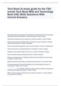 Tech Bowl &lpar;A study guide for the TSA events Tech Bowl &lpar;MS&rpar; and Technology Bowl &lpar;HS&rpar; 2024&rpar; Questions With Correct Answers&period;
