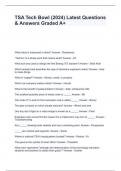 TSA Tech Bowl &lpar;2024&rpar; Latest Questions & Answers Graded A&plus;