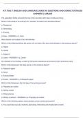 ATI TEAS 7 ENGLISH AND LANGUAGE USAGE 48 QUESTIONS AND CORRECT DETAILED  ANSWERS &vert; AGRADE