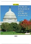 Test Bank and Solution Manual for Public Finance and Public Policy 11th Edition by Jonathan Gruber- Complete, Elaborated and Latest Test Bank. ALL Chapters (1-25) Included and Updated for 2023