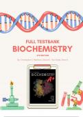 Full Testbank for Biochemistry 4th Edition Mathews