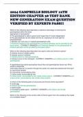 2024 CAMPBELLS BIOLOGY 12TH EDITION CHAPTER 38 TEST BANK NEW GENERATION EXAM QUESTION VERIFIED BY EXPERTS PASS&excl;&excl;&excl;