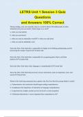 LETRS Unit 1 Session 3 Quiz Questions and Answers 100&percnt; Correct