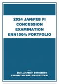 ENN1504: PORTFOLIO 2024 JAN/FEB FI CONCESSION EXAMINATION 