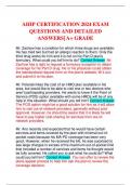 AHIP CERTIFICATION 2024 EXAM QUESTIONS AND DETAILED ANSWERS&vert; A&plus; GRADE