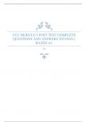CCC MODULE 5 POST TEST COMPLETE QUESTIONS AND ANSWERS 2023/2024 | RATED A+