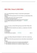 OB CMS ( Term 3) 2023/2024