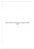 Summary RNSG 1215 HA Exam 1 Spring 2022 Study Guide