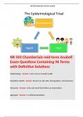 NR 503 Chamberlain mid-term Anabell Exam Questions Containing 96 Terms with Definitive Solutions 