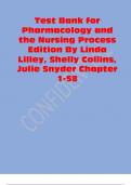 Test Bank for Pharmacology and the Nursing Process Edition By Linda Lilley&period;