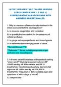 2026 Ultimate TNCC Exam 1&comma; 2 AND 3&colon; Comprehensive  Final Exam TEST BANK for Levels 1&comma; 2&comma; & 3 &vert; Over 500  Verified Questions for GUARANTEED Success in the  Trauma Nursing Core Course Exams