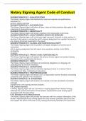 Notary Signing Agent Code of Conduct