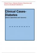 Clinical Cases- Diabetes Quizzes &lpar;Questions and Answers&rpar;