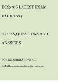 ecs3706 latest exam pack(question and answers)