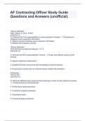 AF Contracting Officer Study Guide Questions and Answers &lpar;unofficial&rpar;&period;
