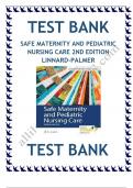 Test bank safe maternity and pediatric nursing care 2nd edition linnard palmer &sol; Latest Updated 2024 &sol; Rated A&plus;