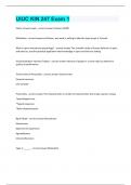 UIUC KIN 247 Exam 1 Question and answers latest update 